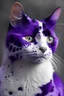 Placeholder: A cat with purple spots