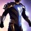 Placeholder: Cosmic super hero, , black costume,4k image, full body men