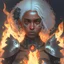 Placeholder: Ana de Armas, tom Bagshaw art style, high detail, high quality, ebony goddess, heater, iron coil heater, gears, steam, steal ribcage, steal breastplate, white hair, fire heart, heart on fire, metal made, 4k, high resolution. full detail. digital art, anime, cartoon