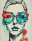 Placeholder: Art illustration sunglasses