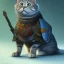 Placeholder: Cat warrior, medieval armor, ready for battle, Pixar, Disney, majestic, full body, proud --v 4