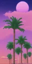 Placeholder: 1980's aesthetic vaporwave Palm tree