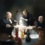 Placeholder: Putin, President Xi Of China And Joe Biden Play Chess With Atomic Bomb Mushroom Cloud,Complex Surgical Instruments Intermixed With A Newborn Boy,Minimalism,Painting By Adrian Ghenie,Rene Magritte,Pablo Picasso,Michelangelo,Salvador Dali,Lucian Freud