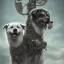 Placeholder: sad, abandoned, miserable dog tied to a pole with the Grim Reaper beside akita dog on lonely highway, 8k resolution, high-quality, fine-detail, iridescent, intricate, digital art, detailed matte, volumetric lighting, illustration, 3D octane render, brian froud, howard lyon, selina french, anna dittmann, annie stokes, lisa parker, greg rutowski