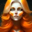 Placeholder: fantasy setting, woman, orange and white hair, wavy hair, freckles, ranger, more orange hair, more white hair,