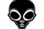 Placeholder: alien head clip art stencil