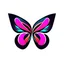 Placeholder: symetry!!, butterfly!!, logo, NFT, curves, lines, simple, gradient, creative