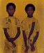 Placeholder: wealthy African American two young brothers of four by Gustav Klimt