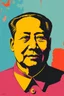 Placeholder: pop art pixels 1000 images warhol style x chairman mao ze dong portrait