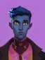 Placeholder: Portrait of a 30 year old strange gay wizard