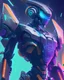 Placeholder: a digital painting of a futuristic robot, in the style of concept art for sci-fi video games, highly detailed, sleek design, vibrant colors, 8k resolution