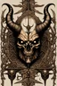 Placeholder: accult symbolic diablo 4 book cover without fonts