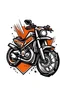 Placeholder: LOGO design, motorcycle, ADV 160, flat style, 2d , white background, vector