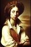 Placeholder: a painting of a young woman, by rembrant, textured, anatomically correct, beautiful perfect face, healthy body, sharp focus, highly detailed. the royal tenenbaums aesthetic