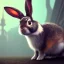 Placeholder: steampunk rabbit, extremely detailed, UHD, 8k,The close-up camera effect,sharp focus,perfect, background forest,position,hyperphotorealistic