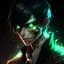 Placeholder: fantasy art, man, half-elf, young, noble, half mask, pale skin color