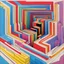 Placeholder: A very strange original 3D straight line labyrinth optical illusion :: colorful, triadic colors, award winning, crisp quality, inc drawing, pencil sketch, coloured, Escher