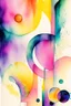Placeholder: Abstract watercolor in the style of kandinsky. Pastel colours