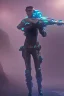 Placeholder: diver like a cyborg,with a gun,hi quality detail,hi quality textures,cinematic,aqua