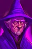 Placeholder: A witch, an old grandfather, with a purple hue.