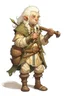 Placeholder: teenage blonde bardic mountain dwarf nomad with silver flute dnd