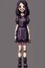 Placeholder: girl smiling, fullbody,creepy,horrifying,dreadful,sinister, 8bits, pixel art,