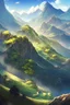 Placeholder: Landscape chinese mountains, strong sunlight