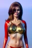 Placeholder: Portrait, Raquel Welch, Ultra realistic, retro futuristic style, Science Ninja Team Gatchaman style, wide angle view, soft color, highly detailed, unreal engine 5, ray tracing, RTX, lumen lighting, ultra detail, volumetric lighting, 3d, finely drawn, high definition.