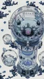 Placeholder: Albert Einstein, detailed and intricate calligraphy ink painting of a "cyborg Mad Scientist" holding beakers, outer space Background cosmic fractals, dystopian, concept art, unreal engine 5, god rays, ray tracing, RTX, lumen lighting, ultra detail, volumetric lighting, 3d, finely drawn, high definition, high resolution. award-winning: professional portrait: atmospheric: commanding: fantastical: clarity: 16k: ultra quality: striking: brilliance: stunning colors: amazing depth: masterfully crafted