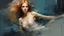 Placeholder: Aphrodite :: digital matt painting with rough paint strokes by Jeremy Mann + Carne Griffiths + Leonid Afremov, black canvas