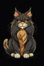 Placeholder: cartoon maine coon cat