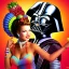 Placeholder: Carmen Miranda dancing with Darth Vader