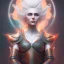 Placeholder: fantasy setting, woman, orange and white hair