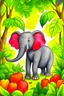 Placeholder: In a lush jungle, lived Ellie the elephant, known for her kindnessshe saw her friends struggling to reach juicy fruits high in the trees. Without hesitation, Ellie used her strong trunk to pick the fruits and shared them with everyone.