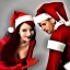 Placeholder: amorous surprise visit, by a sultry female Christmas elf