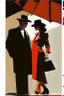 Placeholder: Abstract art in the style of jack vettriano