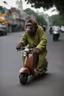 Placeholder: Ape on a scooter