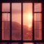 Placeholder: A sunset behind the windows, intricate detail, Photorealistic, polychromatic, geometric, filmic, complex, Photography, Nikon, HDR, 64 megapixels, 4k resolution