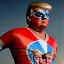 Placeholder: realistic image of donald trump as a mexican wrestling fighter posing, Mexican eyes wrestling mask, red and blue breeches, retro style, 80s, vibrant color, highly detailed, sky background, concept art, unreal engine 5, god rays, ray tracing, RTX, lumen lighting, ultra detail, volumetric lighting, 3d, finely drawn, high definition, high resolution.