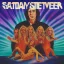 Placeholder: Saturday Night Fever Dream thrash metal album cover featuring Larry David