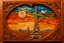 Placeholder: A stunning Eiffel Paris and surrealistic hand-carved and mosaic artwork on wooden clay tiles, depicting an ethereal and fantastical subject. The intricate detailing and craftsmanship of the relief carving and mosaic work create a mesmerizing and visually captivating art piece. The technique combines the finesse of wood carving with the precision of mosaic art, resulting in a unique and awe-inspiring masterpiece.