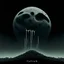 Placeholder: Fœtus Album cover, The moon's so full it's spillin over There ain't no hope in Hell, dread, surreal, sinister, profound, minimalist, dramatic, N(t)=N0​⋅e−kt