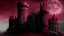 Placeholder: dark blood red colored, Vampire castle,