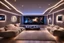 Placeholder: dedicated home cinema room with LED ambient lighting in the walls make sure the room is completely symmetrical