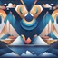 Placeholder: wallpaper theme, a simple style, gradient colors triadic colors, blue, dark blue, white, milky color, clean style