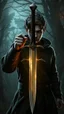 Placeholder: Armed with the ancient family sword, in a hand gesture of a strong warrior in a relic passed down through the generations, Alex embarks on a perilous journey to confront the darkness that holds Blackwood Manor in its grasp