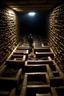 Placeholder: an archaeologist STACKED IN A LABIRINT IN DARK