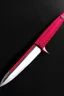 Placeholder: throwing dagger with a red serrated edge