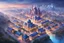 Placeholder: Create a magical city escape, with a detailed, imaginative depiction in the style of realistic, illuminated by dreamy haze, an aerial perspective, high detail quality, --v 1.