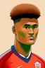 Placeholder: Ollie Watkins English football player ,cartoon 2d